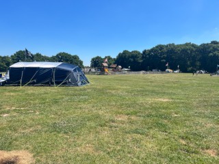 Tent and playground