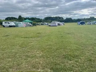 Campers in the paddocks