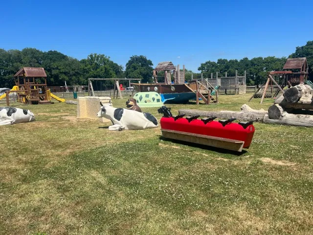 Several playground attractions