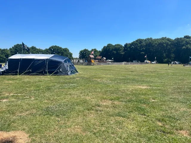 Tent and playground